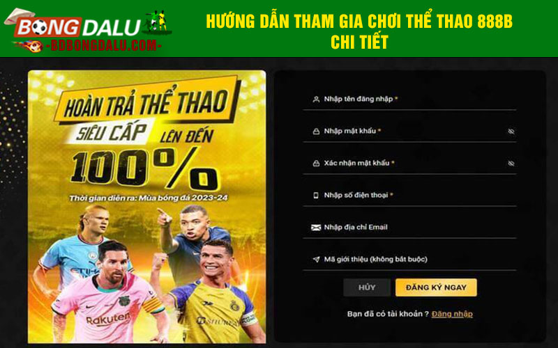 Hướng dẫn tham gia chơi thể thao 888b chi tiết